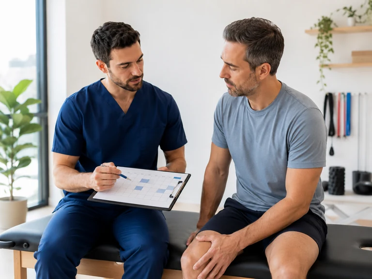 Número de sesiones de fisioterapia según el tipo de problema